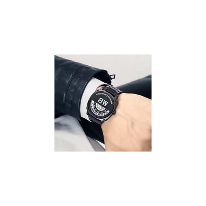 Bestwin Mens Fashion Dated Waterproof Black Bracelets Watch 919H