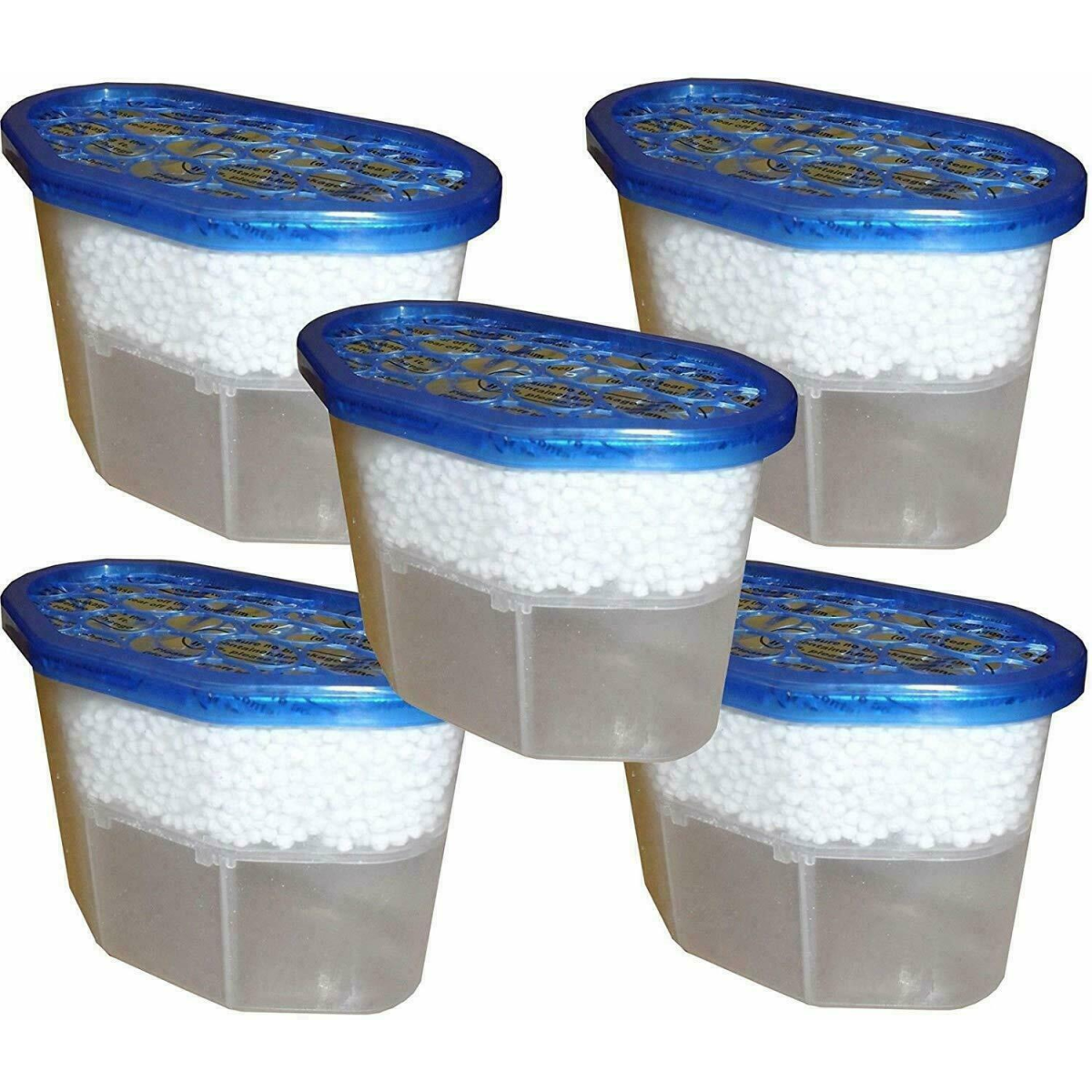 5 x Interior Dehumidifier Damp Moisture Mould Mildew Remover Trap Home Caravan