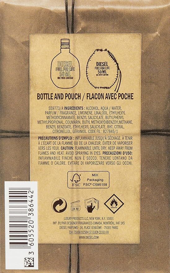 Diesel Fuel For Life Eau De Toilette Spray 50ml