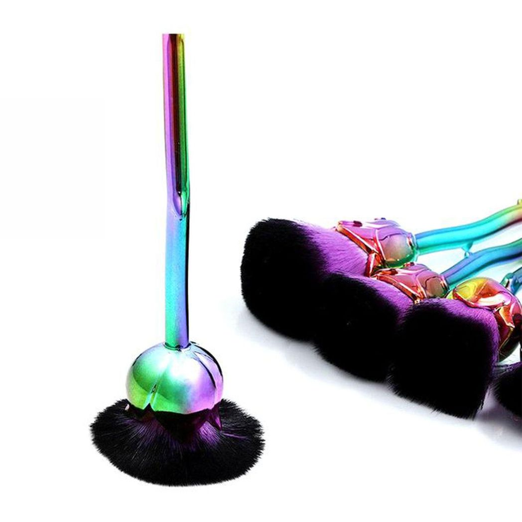 Beauty and the Beast-Inspired Rose Makeup Brushes with Glossy Handles