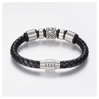 Mens Nautical Leather Bracelet