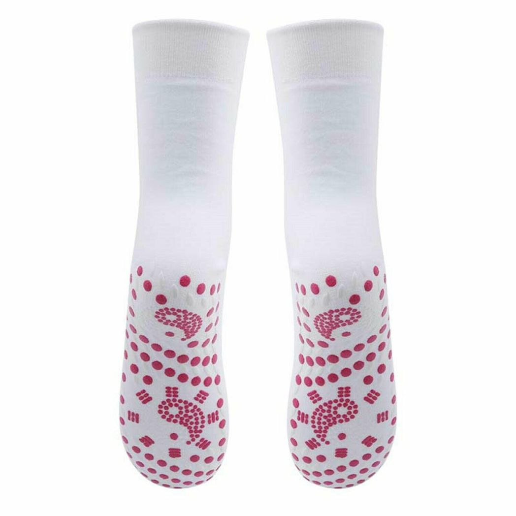 Envie Tourmaline Magnetic Health Socks, White