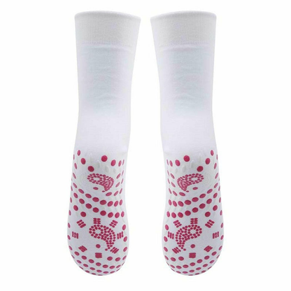 Envie Tourmaline Magnetic Health Socks, White