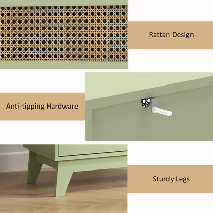 Three drawer shoe cabinet