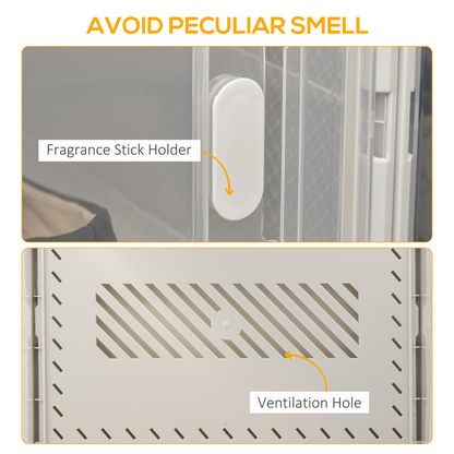 18PCS Clear Shoe Box, Plastic Stackable UK/EU Size up to 12, 28 x 36 x 21cm