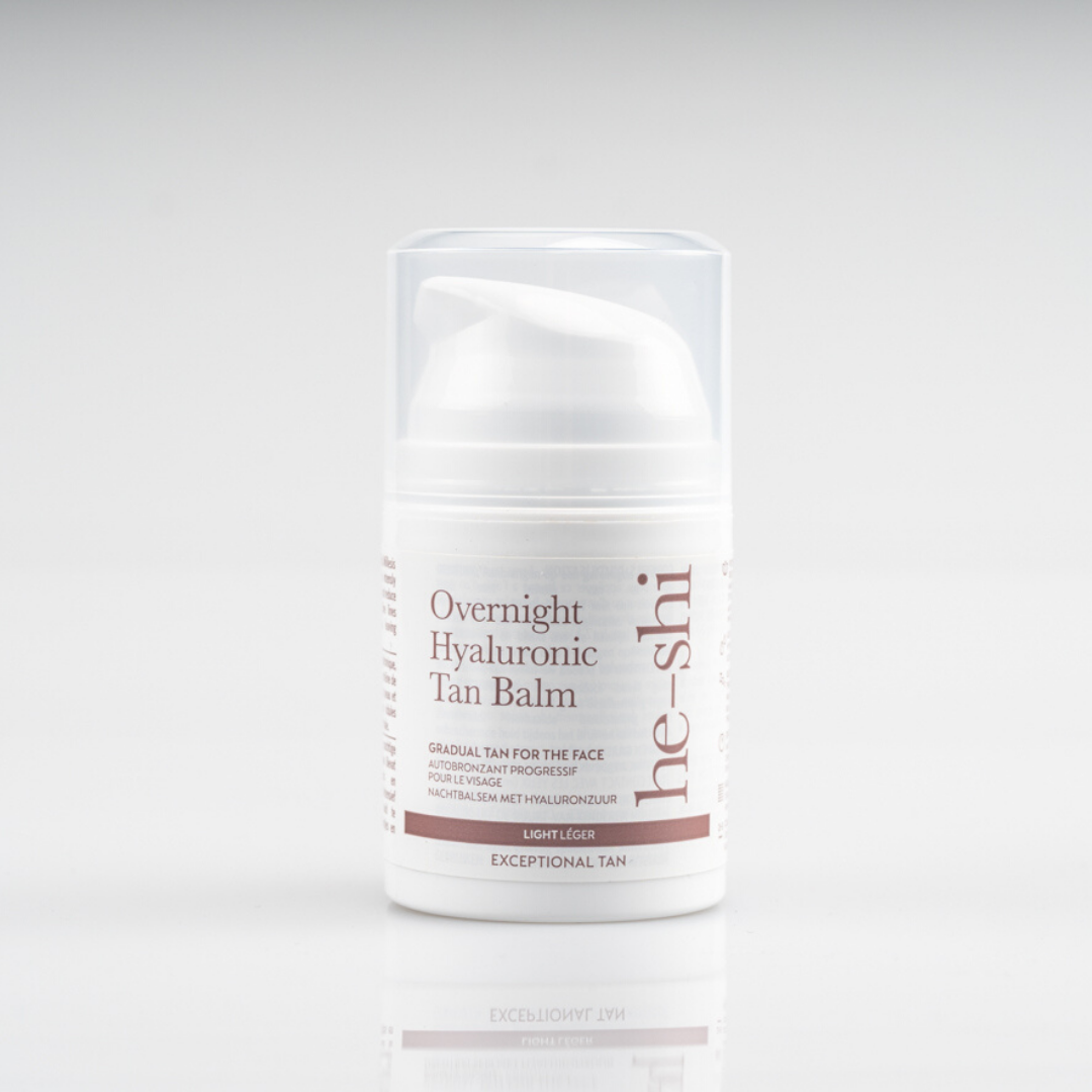 He-Shi Overnight Hyaluronic Self Tan Balm 50ml - Relaxing Facial Night Tan