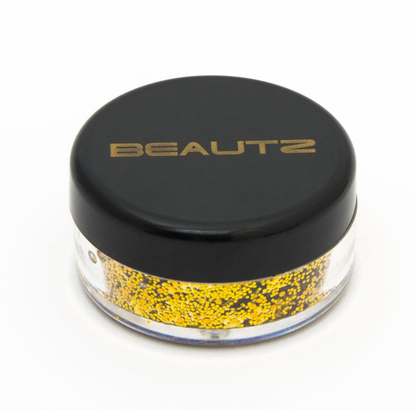 Beautz Chunky Glitter Available in 5 Varieties 10ml pot with 5g of Cosmetic Glit[Gold]