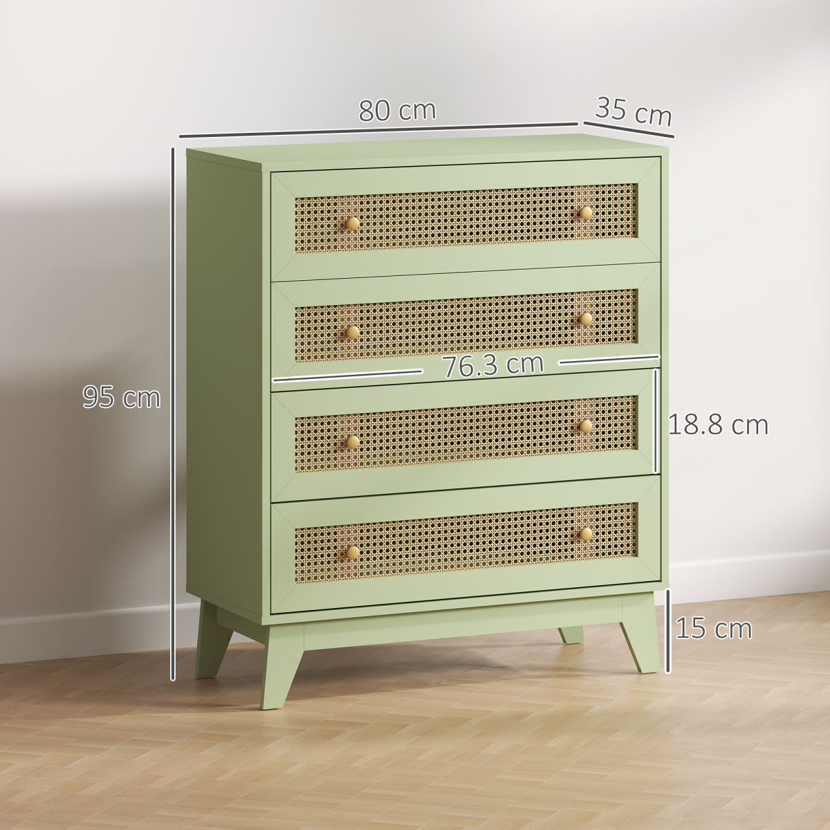 Three drawer shoe cabinet