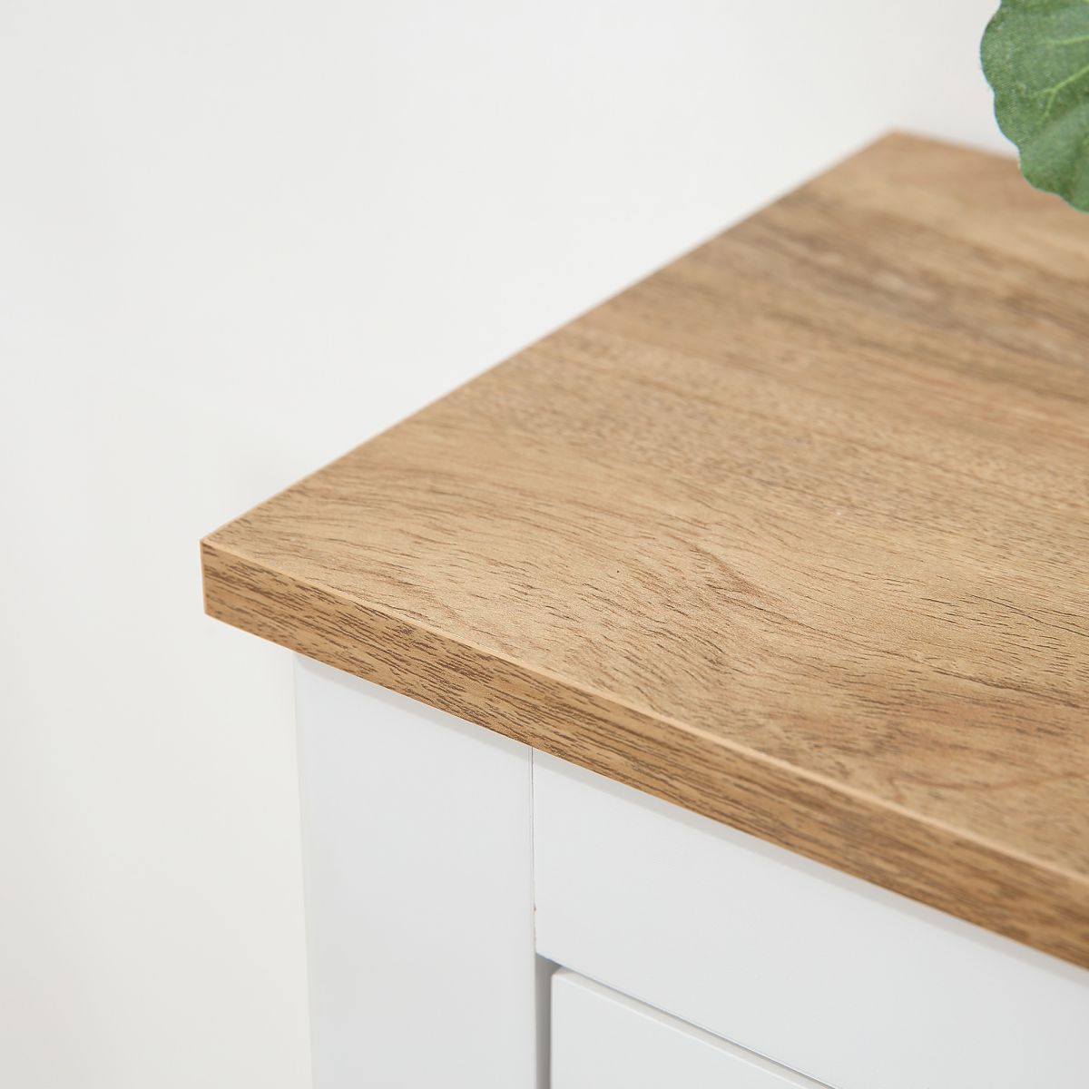 2 Drawer Shoe Cabinet Narrow Shoe Cupboard with Flip Doors White