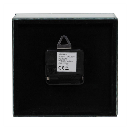 Hestia Crystal Border 15cm Mantel Clock HE1289CK