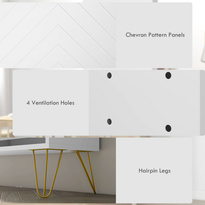 HOMCOM Narrow Shoe Storage Cabinet with 4 Flip Drawers for 16 Pairs of Shoes