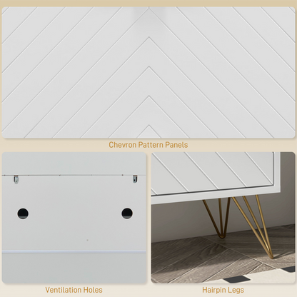 HOMCOM Narrow Shoe Storage Cabinet with 2 Flip Drawers for 12 Pairs of Shoes