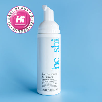 He-Shi Tan Remover & Primer 150ml - Fake Self Tan Exfoliator