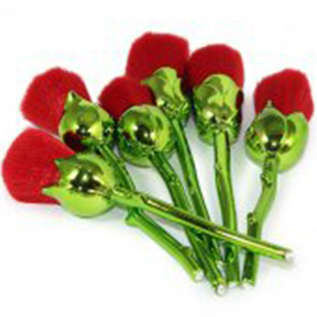 Beauty and the Beast-Inspired Rose Makeup Brushes with Glossy Handles