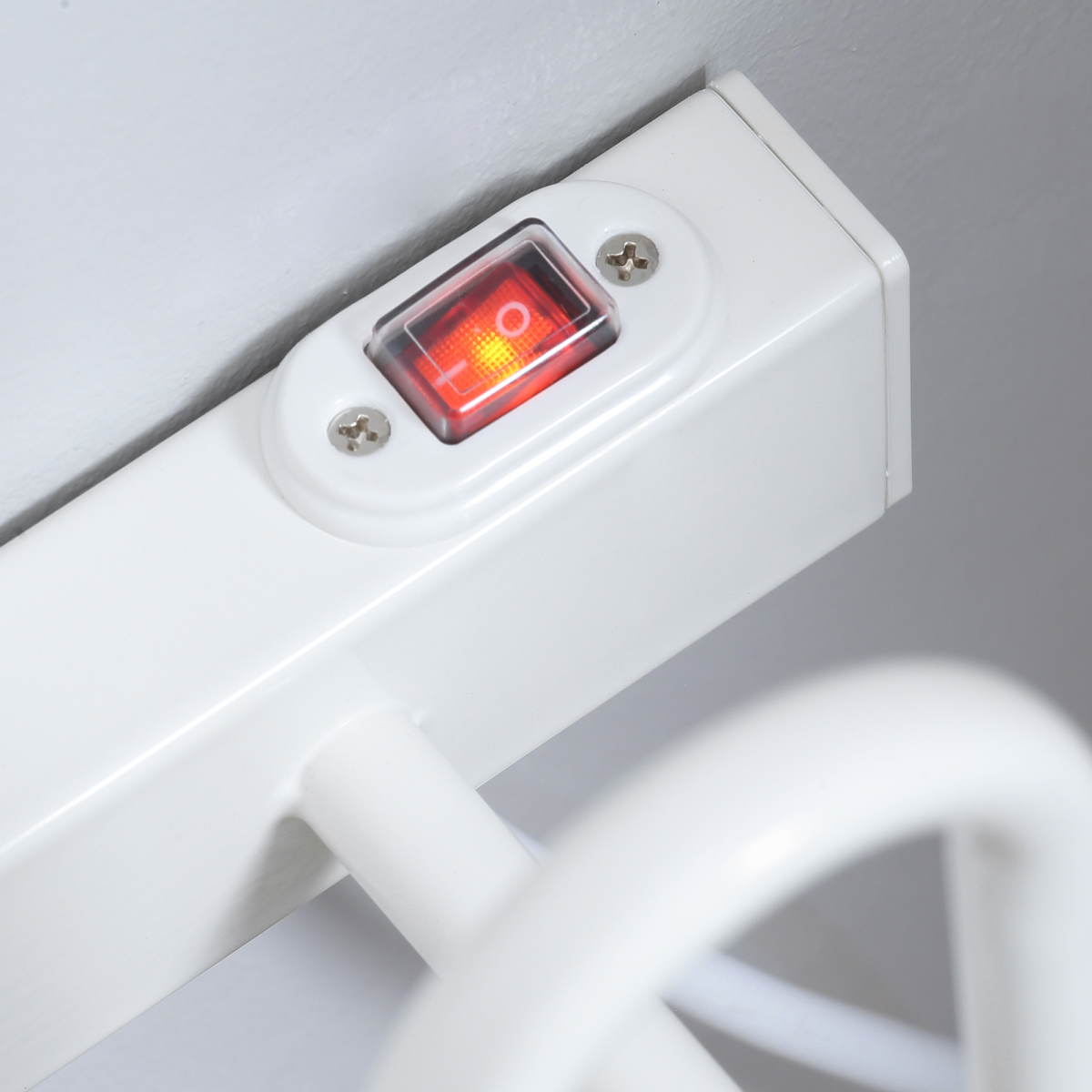 Wall Mounted Electric Shoe Dryer Shoe Warmers for Boots 3 Pairs White HOMCOM