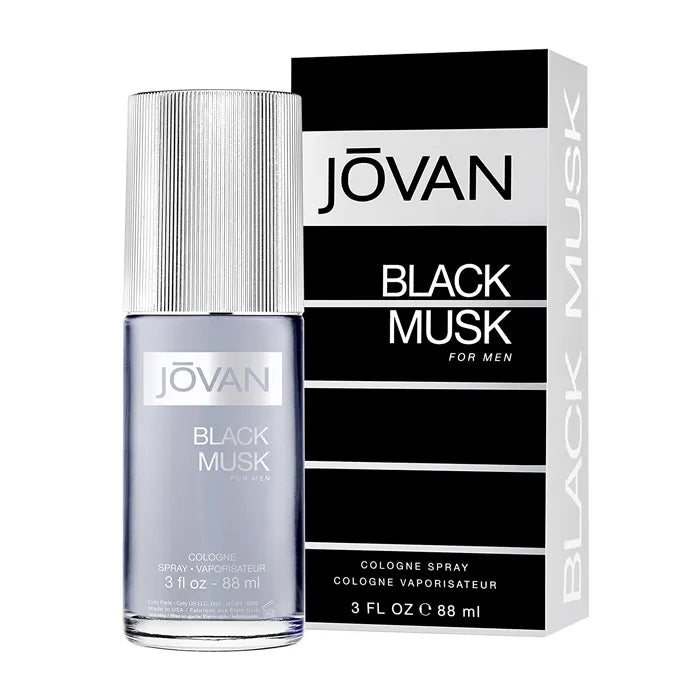 Jovan Black Musk Cologne Spray 88ml - Bold, Seductive Fragrance