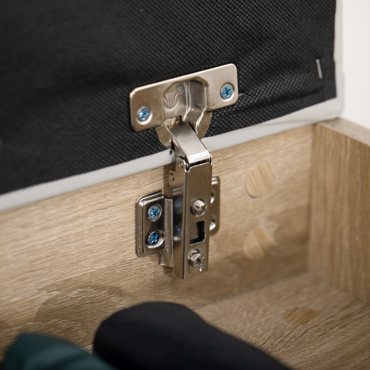 Sit-On Shoe Storage w/ Hidden Compartment Handles Sponge Top 80x30x43 cm Grey