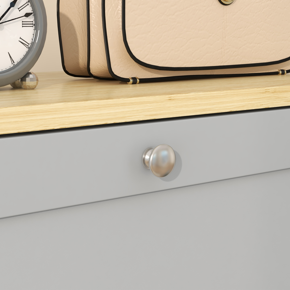 HOMCOM Narrow Shoe Cabinet with 3 Flip Drawers for 18 Pairs of Shoes Grey