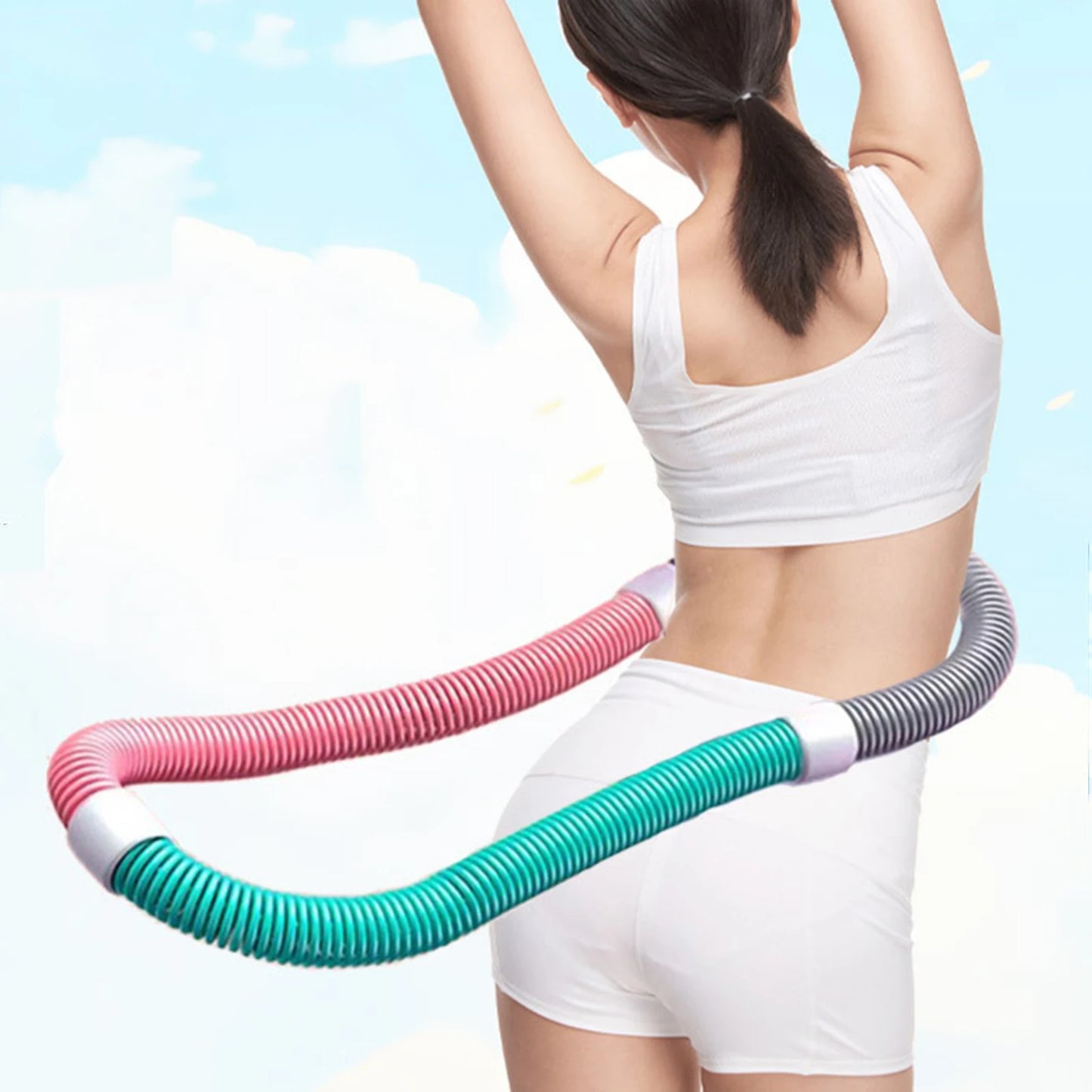Slimming Body Flexible Hose Soft Spring Hula Hoop Weight Loss Training Abdominal Compression Weighted Portable Multiple Style