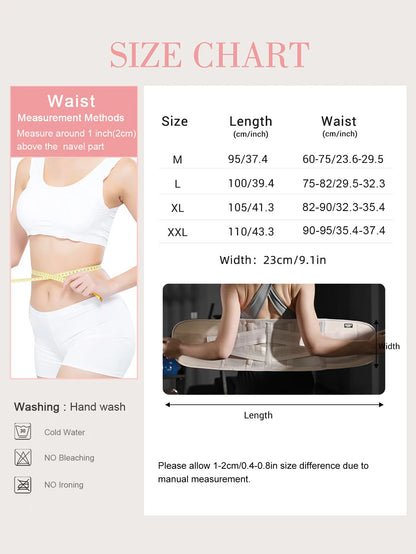 Men Women Waist Trainer Belt Waist Trimmer Weight Loss Workout Fitness Back Support