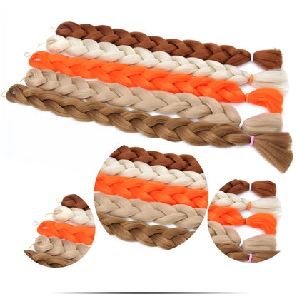Super Long 165G 200cm Hair Synthetic Jumbo Braiding Hair Extension Heat Resistant Fiber African Ombre Jumbo Braid Hair Women