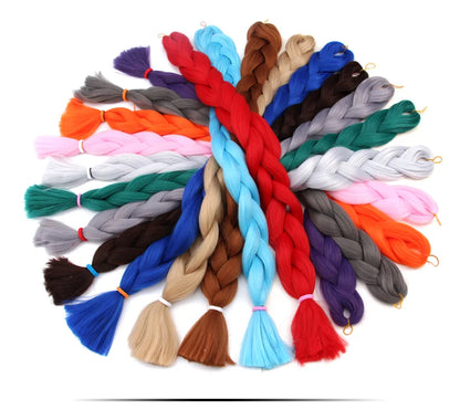 Super Long 165G 200cm Hair Synthetic Jumbo Braiding Hair Extension Heat Resistant Fiber African Ombre Jumbo Braid Hair Women