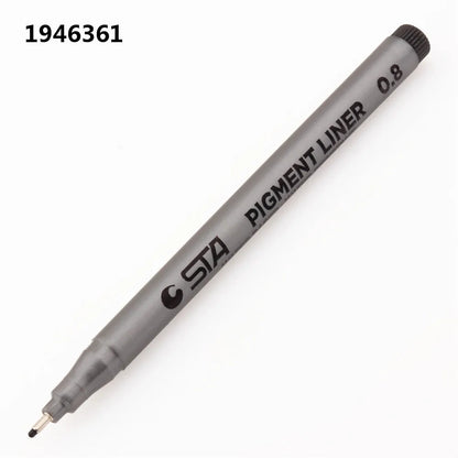 Waterproof STA Art Markers brush pen office  student School Painting Line Drawing Black fine sketch Pens art supplies