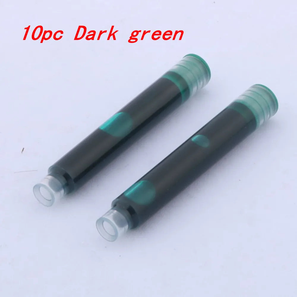 10pc 3.4mm Fountain Pen Ink refill Converter Pump Cartridges Pen ink BLUE color School Office Writing Supplies