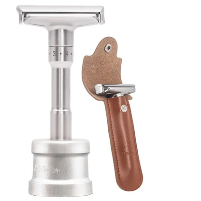 Safety Razor Straight razor For Men Adjustable  Close Shaving Classic Double Edge Razor Blades knife replacement shaving set
