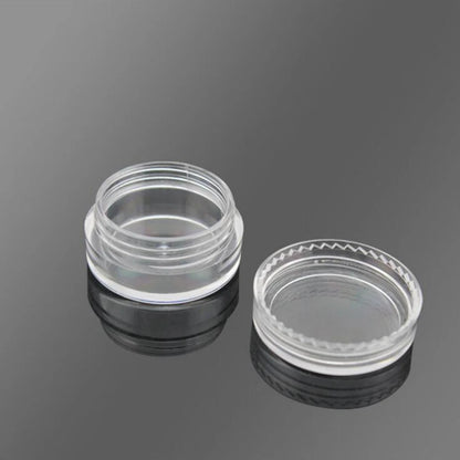 100PCS 3G Transparent Cream Jar, 3CC Mini Empty Clear Sample Container,Empty Cosmetic Containers Recipientes de Plastico
