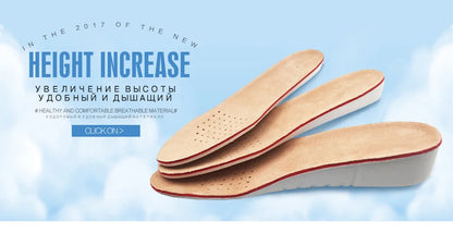 KOTLIKOFF Height Increase Insoles For Growth 1.5/2.5/3.5cm Invisible Height Lift Insole Inner Shoes Sole Heel Heightening Insert