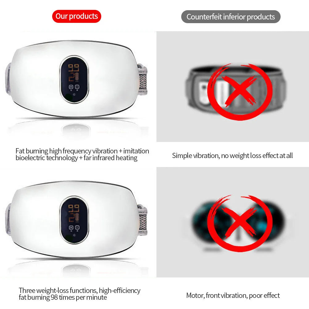 Body Slimming High Frequency Vibrating Massager Fat Burner Infrared Therapy Lose Weight Body Massager 3 in 1 EMS Electric