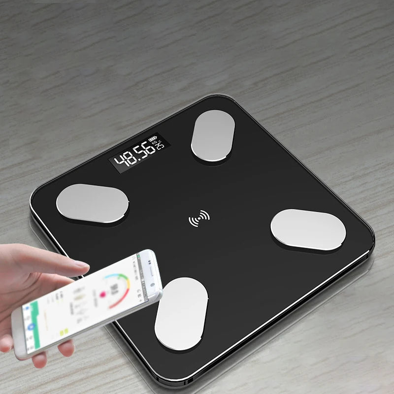 Bluetooth Body Fat Bathroom Scale Led Bathroom Weight Balance Body Composition Analyzer
