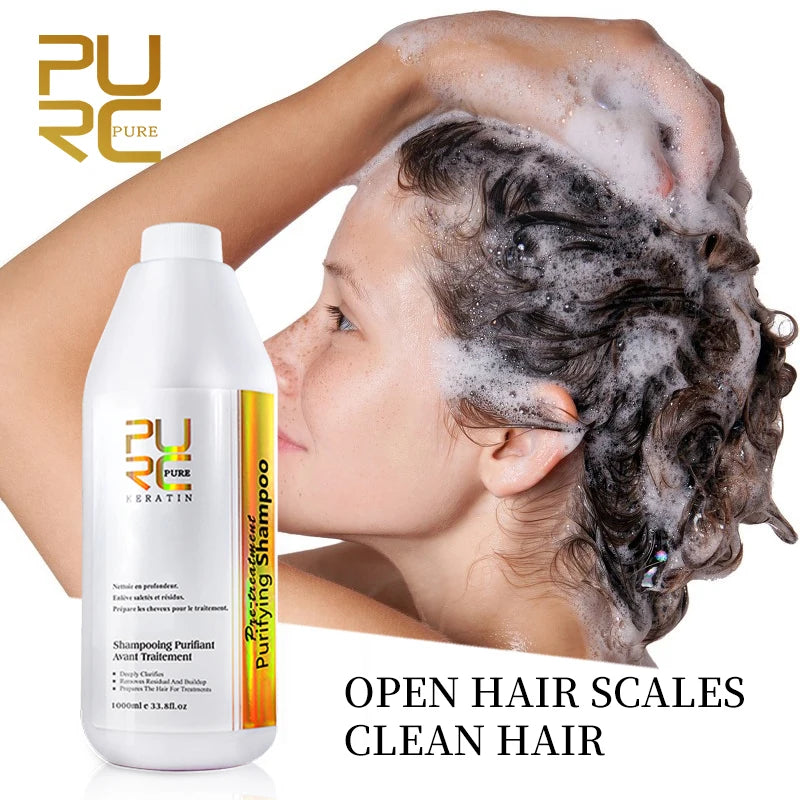 PURC Hair Purifying Shampoo Conditioner Keratin Hair Treatment Straightening Smoothing Professional Hair Care Salon Products