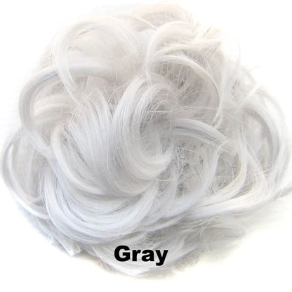 Jeedou Messy Bun Chignon Donut Hair Pad Elastic Hair Rope Rubber Band Synthetic Hairpiece Hair Accessories for Women