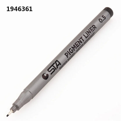 Waterproof STA Art Markers brush pen office  student School Painting Line Drawing Black fine sketch Pens art supplies