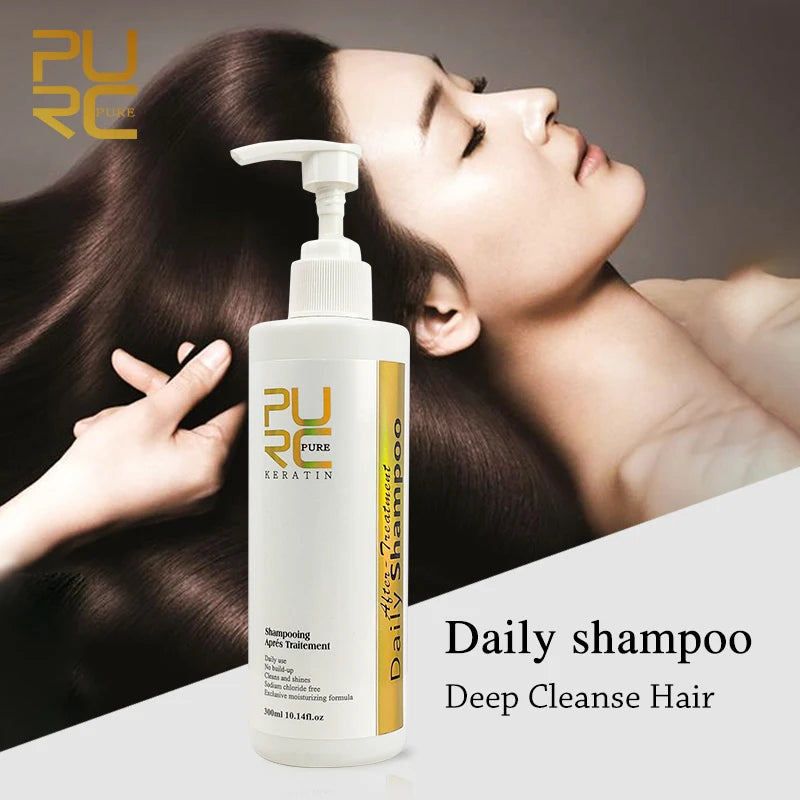 PURC Hair Purifying Shampoo Conditioner Keratin Hair Treatment Straightening Smoothing Professional Hair Care Salon Products