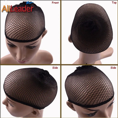1/2/5Pcs Nylon Hair Net Good Quality Wig Hair Nets With Elastic New Fashion Hairnet Mesh Wig Caps For Women Open Ended Wig Cap
