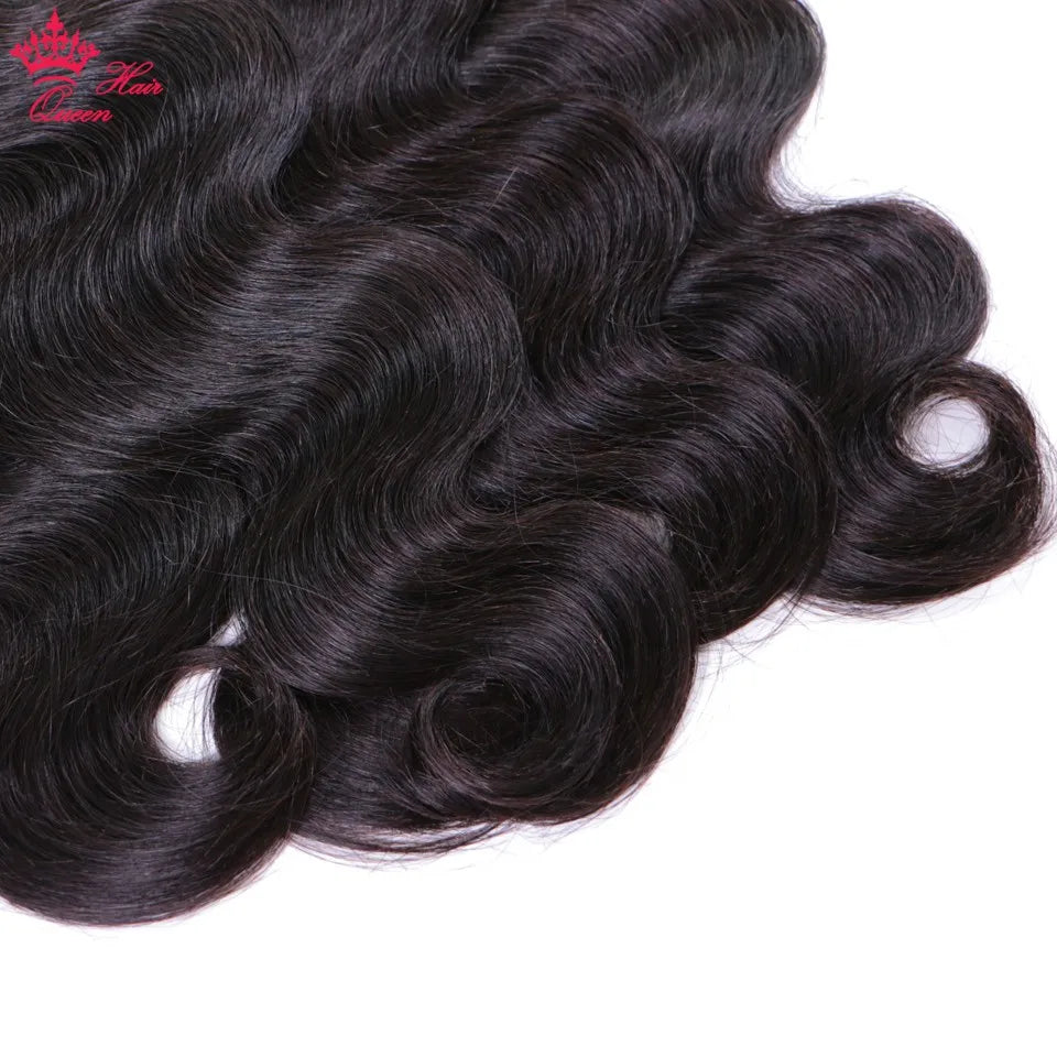 Queen Hair Raw Hair Body Wave 100% Human Hair Unprocessed Raw Hair Bundles Weave Extensions Brazilian Hair Natural Color