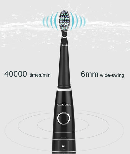 Electric Toothbrush Sonic Rechargeable Top Quality Smart Chip Toothbrush Head Replaceable Whitening Healthy Best Gift !