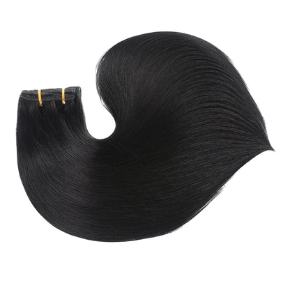 Doreen Full Head Brazilian Machine Remy Clip in Hair Extensions Human Hair 100% Real Natural Hairpiece Clips On 120G 14 To 22