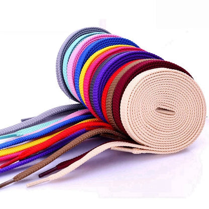 1 pair thicken classic shoelaces for sneakers shoe laces solid flat shoelace casual sports laces shoes strings 100/120/140/160cm