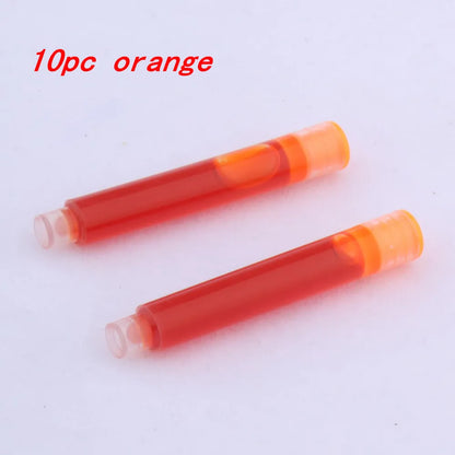 10pc 3.4mm Fountain Pen Ink refill Converter Pump Cartridges Pen ink BLUE color School Office Writing Supplies