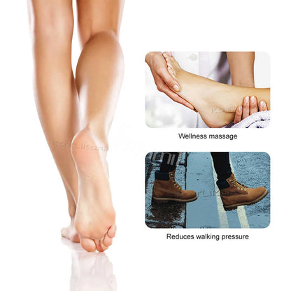 KOTLIKOFF High Quality Leather Orthotics Insole For Flat Foot Arch Support 25mm Orthopedic Silicone Insoles For Men And Women
