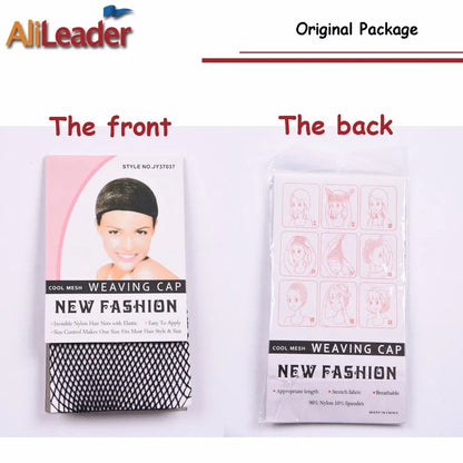 1/2/5Pcs Nylon Hair Net Good Quality Wig Hair Nets With Elastic New Fashion Hairnet Mesh Wig Caps For Women Open Ended Wig Cap