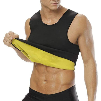 Slimming Shaper Clothes Sweat Vest Fat Burner Body Belt Waist Body Building Tummy Tank Top for Man Weight Loss