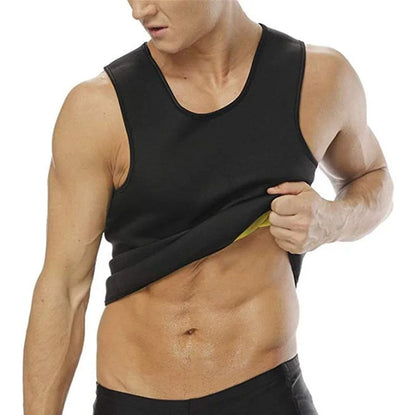 Slimming Shaper Clothes Sweat Vest Fat Burner Body Belt Waist Body Building Tummy Tank Top for Man Weight Loss