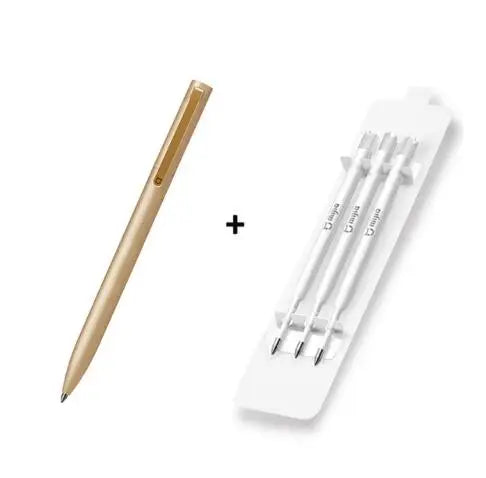 Original Xiaomi Mijia Metal Sign Pen Ballpen Mijia Signing Pen 0.5MM PREMEC Smooth Switzerland Refill Black/Blue/Red Ink