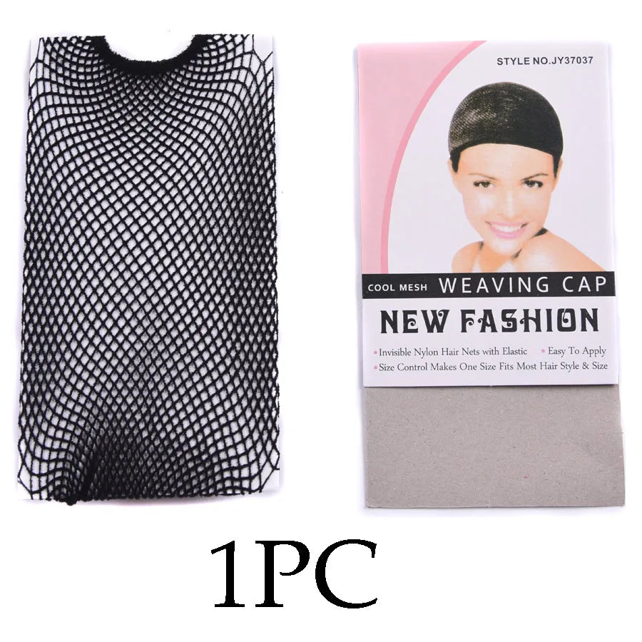 1/2/5Pcs Nylon Hair Net Good Quality Wig Hair Nets With Elastic New Fashion Hairnet Mesh Wig Caps For Women Open Ended Wig Cap