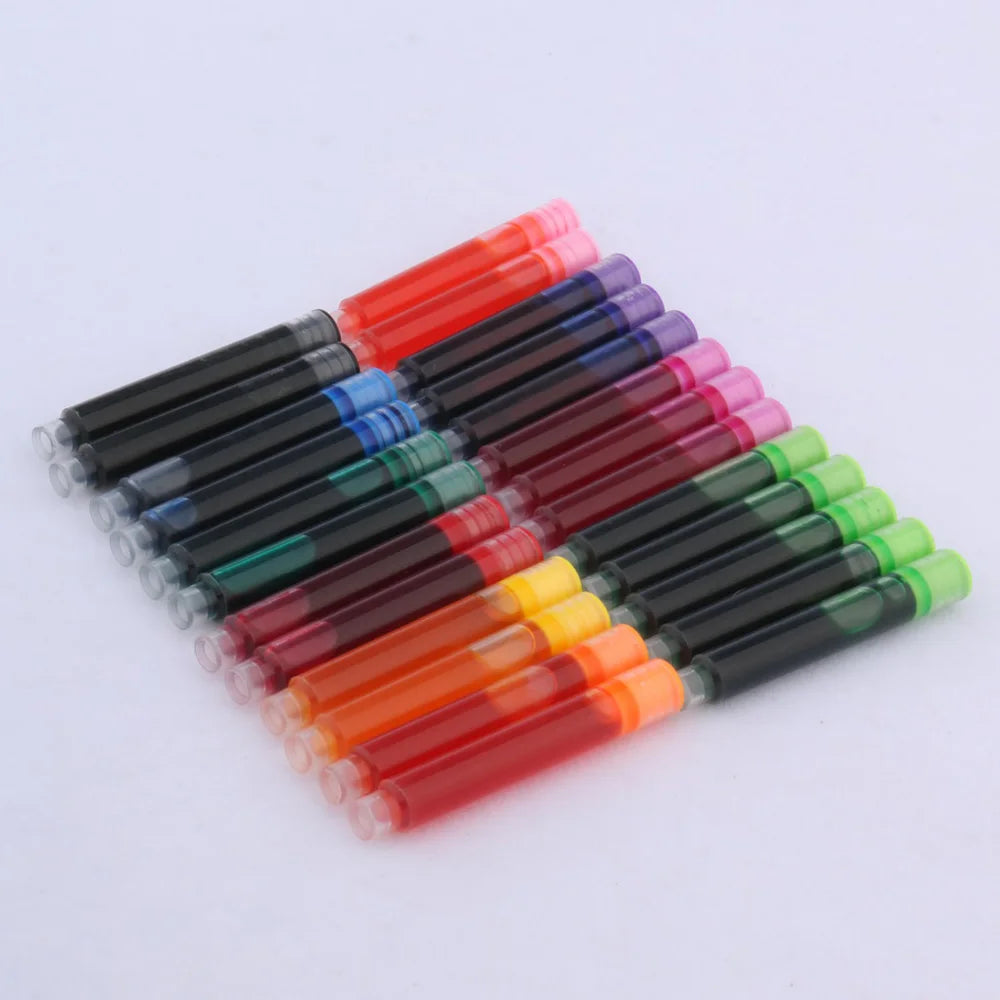 10pc 3.4mm Fountain Pen Ink refill Converter Pump Cartridges Pen ink BLUE color School Office Writing Supplies